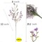 Grand Verde Forget-Me-Not Tall Artificial Flowers 29” Long Stems Real-Touch Faux Bouquet, 5pcs Bundle